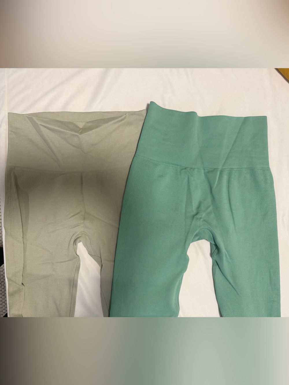 Set Active Sportbody Sporty High-Rise Leggings Set of 2 – Mint and Sage, Size XS